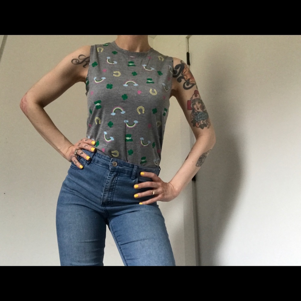 Modern Lux NWT Shamrock Irish Tank Top